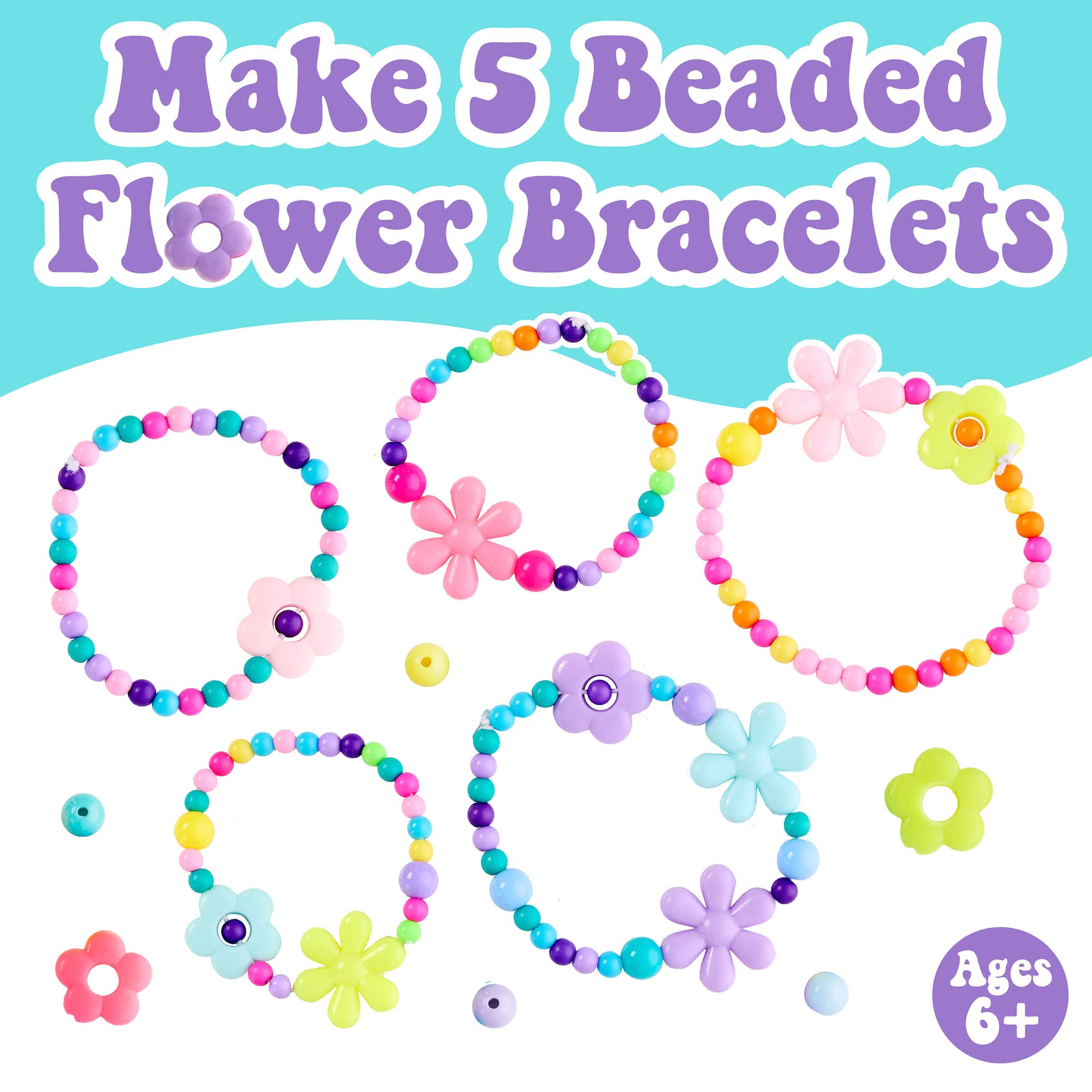 Creativity for Kids Beaded Flowers Bracelets Kit